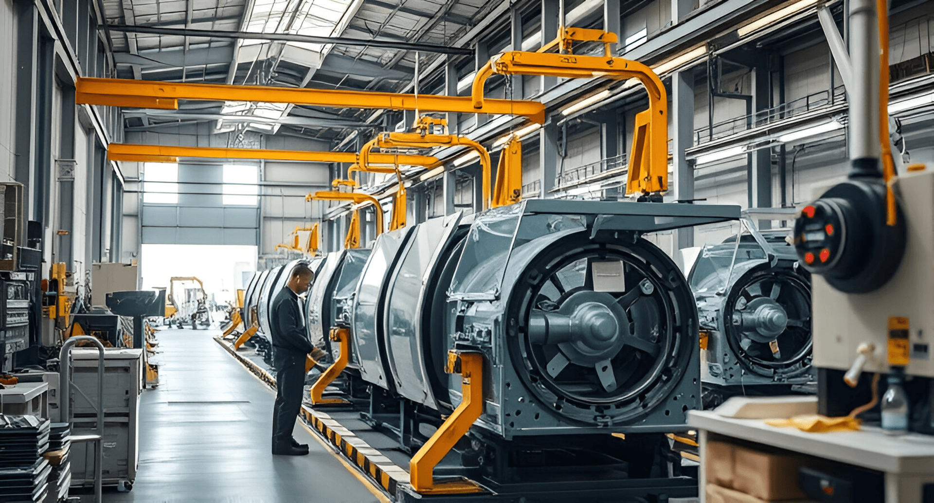 Industrial machine manufacturing site
