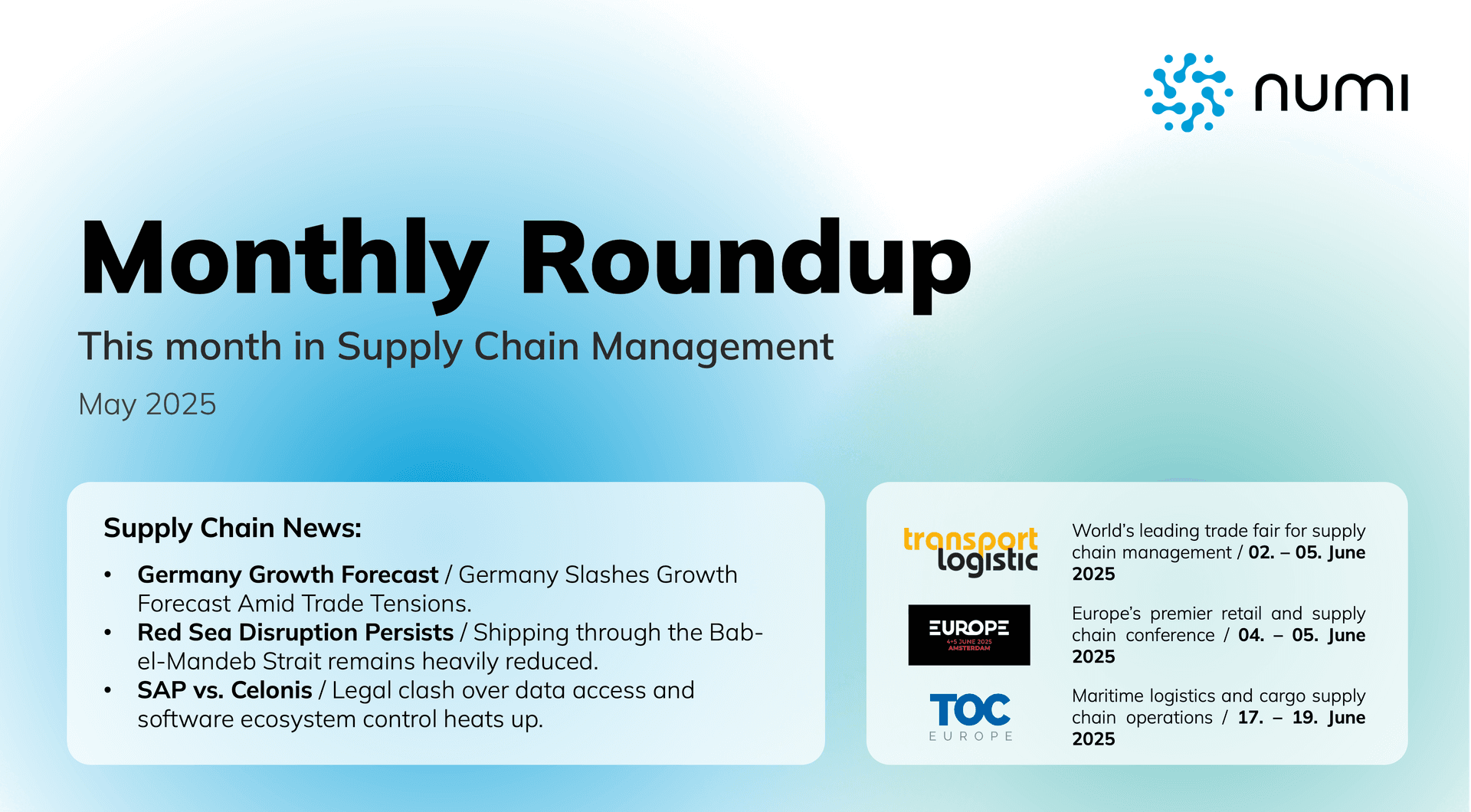 Monthly Roundup - Tariffs, AI Triumphs & Red Sea Ripples